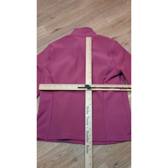 Spyder Jacket Womens Medium Pink Sweatshirt Full Zip Zipped Pockets Stretch Gym - Picture 13 of 16